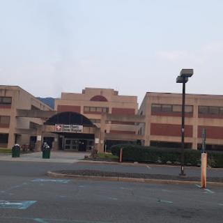An exterior view of a hospital facility.