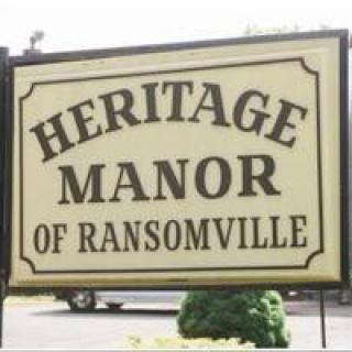 Sign for Heritage Manor of Ransomville