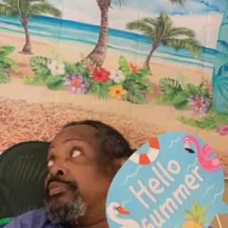 Embracing the summer vibes with a cheerful greeting!