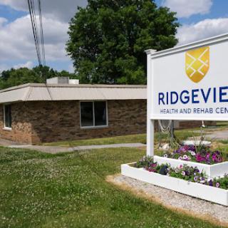 Ridgeview Health Center, a facility dedicated to health and wellness, featuring well-kept landscaping.