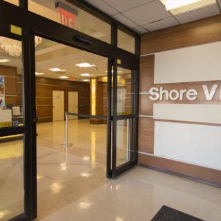 The welcoming entrance of Shore View, showcasing a modern interior design.
