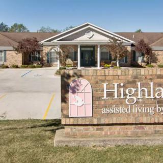 An assisted living facility with a welcoming entrance and visible signage.