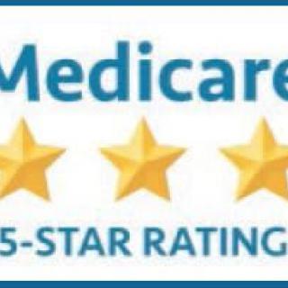 Medicare 5-Star Rating badge indicating high quality.