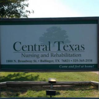 Sign for Central Texas Nursing and Rehabilitation facility.
