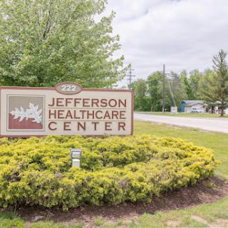 Entrance sign for Jefferson Healthcare Center, showcasing its commitment to community health.