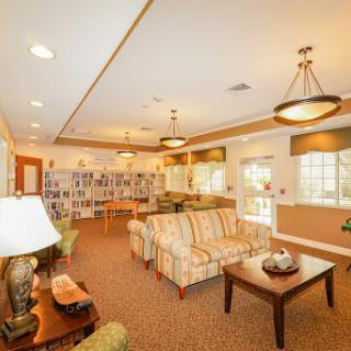 A cozy lounge area with comfortable seating and a welcoming atmosphere.