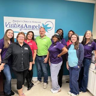 The dedicated team at Visiting Angels working together to provide compassionate care.