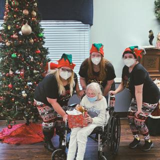 Spreading holiday cheer with smiles and joy!