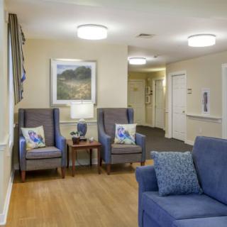 A cozy living room with comfortable seating and stylish decor.