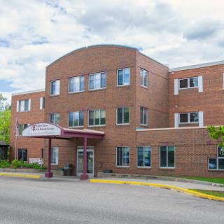 A modern healthcare facility with a welcoming entrance.