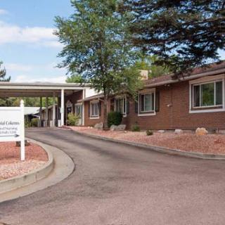 A welcoming healthcare facility with a landscaped entrance.