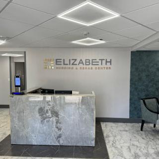 A sleek and modern reception area of a medical office.