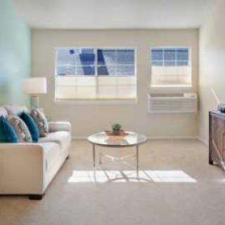 A bright and airy living room with minimalist modern decor.