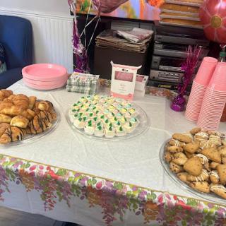 A delightful spread of snacks and desserts for a festive celebration.