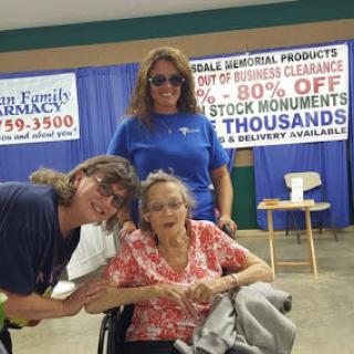 A heartwarming moment shared between family members, showcasing love and care.