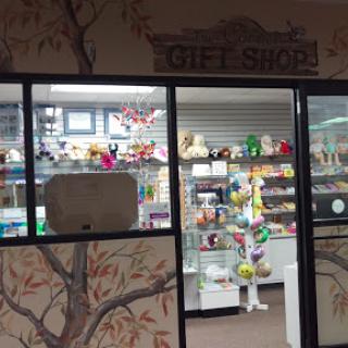 A colorful gift shop showcasing a variety of decorative items and souvenirs.