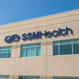 Exterior view of SSM Health facility with clear signage.