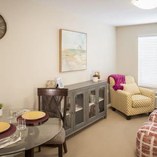 Cozy living space with a dining area and comfortable seating.
