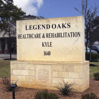 Sign for Legend Oaks Healthcare & Rehabilitation in Kyle.