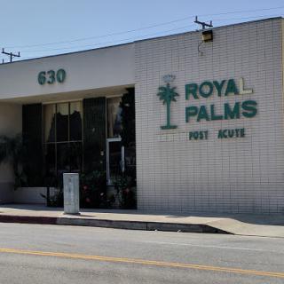 The exterior of Royal Palms, showcasing a modern architectural design.