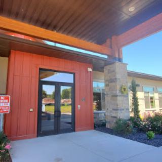 A welcoming entrance showcasing modern architectural design.