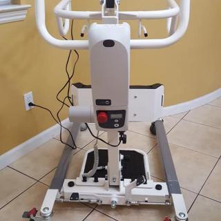 A piece of exercise equipment in a home setting.
