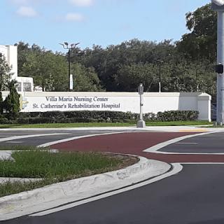 Entrance to Villa Maria Nursing Center and St. Christopher's Rehabilitation Program.