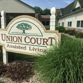 Union Court Assisted Living facility with well-maintained landscaping.