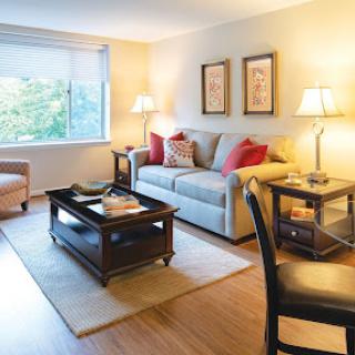 A cozy and inviting living room with modern decor.