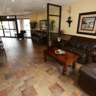A welcoming lobby area with comfortable seating and stylish decor.
