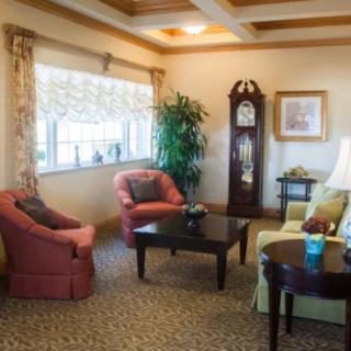 Cozy living room with classic decor and comfortable seating.