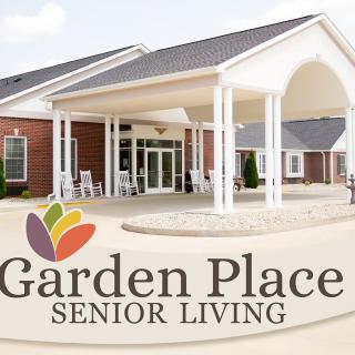 Entrance to Garden Place Senior Living facility.