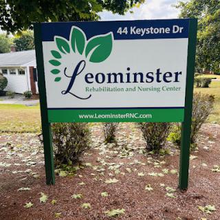Signage for Leominster Rehabilitation and Nursing Center located at 44 Keystone Drive.