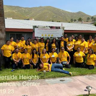Celebrating teamwork and community spirit at Riverside Heights Healthcare Center!