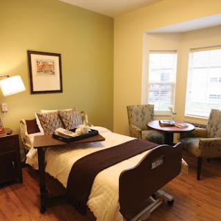 A cozy and inviting bedroom setup, ideal for a senior living environment.