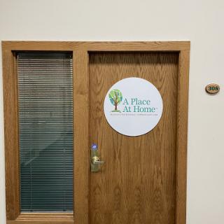 Entrance to 'A Place At Home' office.