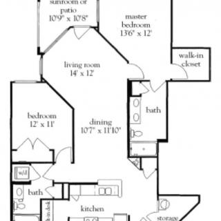 A detailed architectural floor plan showcasing room layouts and dimensions.
