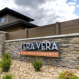 Entrance sign for Terra Vera, a gated community.