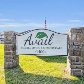 Entrance sign for Avail Assisted Living and Memory Care.