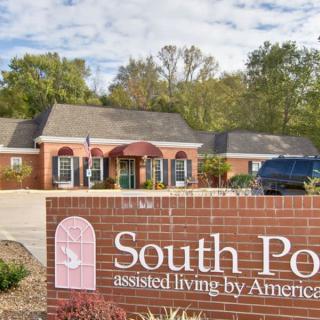 Front view of South Pointe assisted living facility.