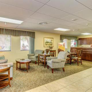 A cozy lobby area featuring comfortable seating and a welcoming atmosphere.
