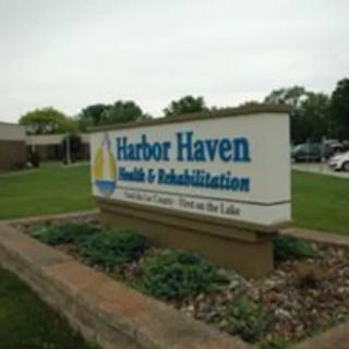 Sign for Harbor Haven Health & Rehabilitation facility outdoors.