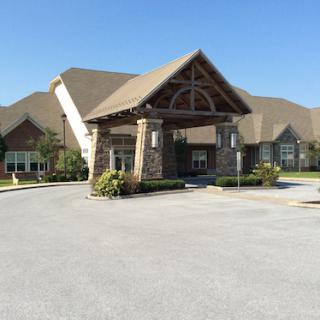 Entrance view of a welcoming resort lobby.