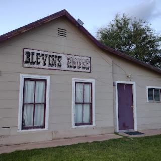 A quaint building displaying the name 'Blevins' with a charming facade.