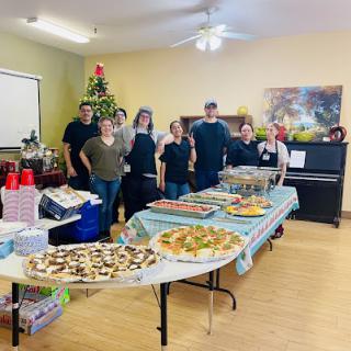 A joyful gathering showcasing an array of delicious treats for a festive celebration.