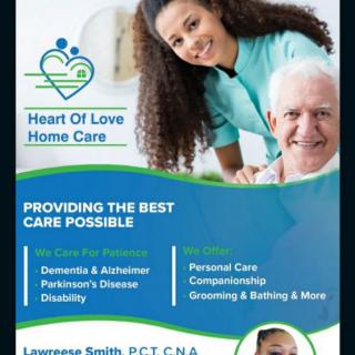 Heart Of Love Home Care offers comprehensive services for elderly and disability support, focusing on personal and nursing care.