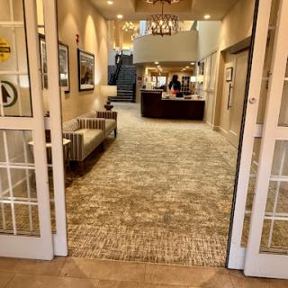 View of the hotel lobby showcasing elegant decor and welcoming atmosphere.
