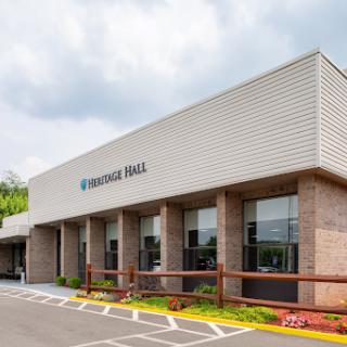 A modern building featuring a welcoming entrance and contemporary architecture.
