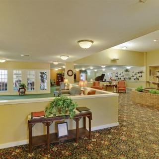 A welcoming lobby area with comfortable seating and tasteful decor.