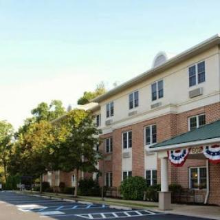 A well-maintained residential building with a welcoming entrance.